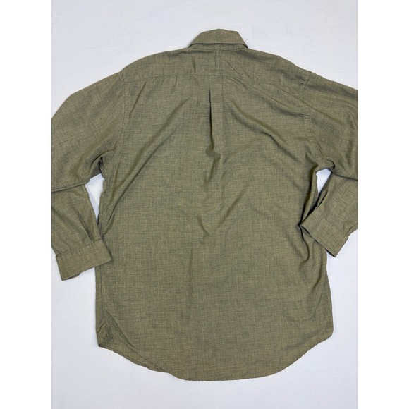 Polo Ralph Lauren Blaire Shirt Mens 16.5 Olive Green Cotton Button Down Long Slv - Picture 8 of 8